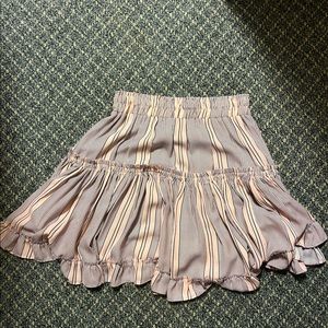 Miss Los Angeles pink and blue striped skirt